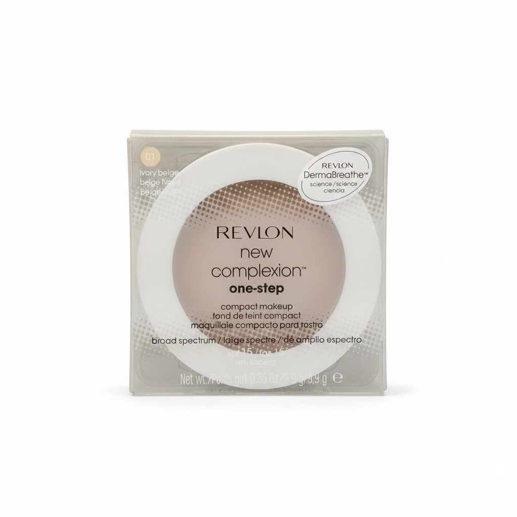 Revlon New Complexion One Step Makeup – IVORY BEIGE #01 – 0.35oz / 9.9g – SEALED
