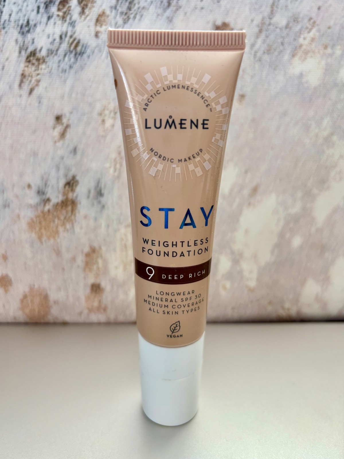 Lumene STAY Weightless Foundation SPF30 Longwear Shade Deep Rich NEW FREE SHIP!