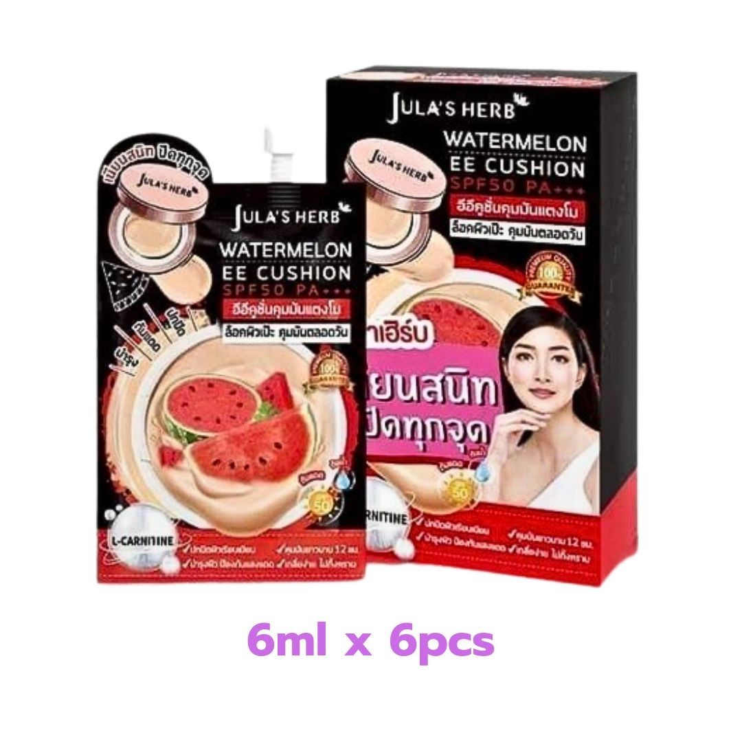 Jula’s Herb Watermelon EE cushion foundation SPF50 PA++++ 6ml x 6pcs