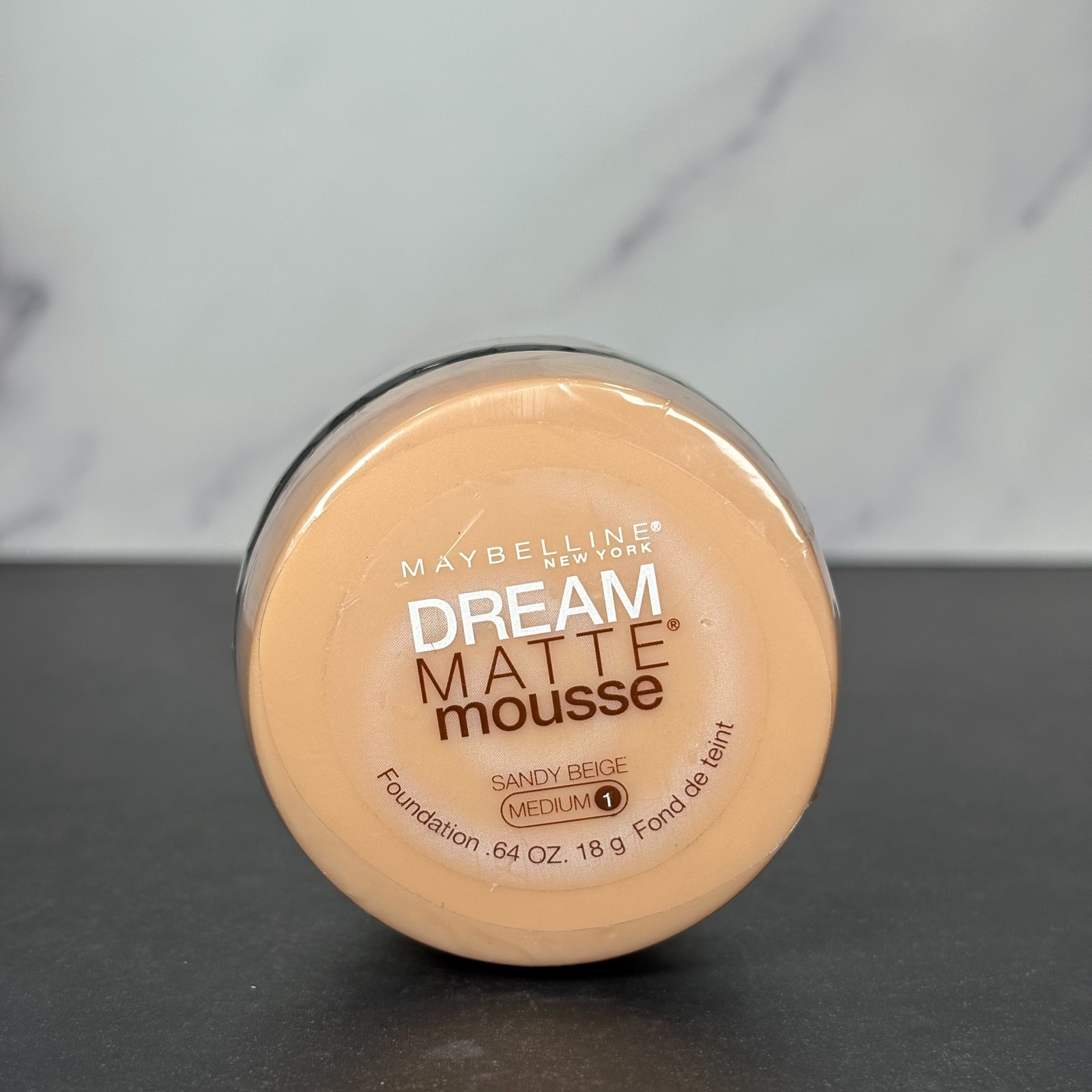 Maybelline Dream Matte Mousse Foundation, Sandy Beige Medium 1, 0.64 oz, SEALED