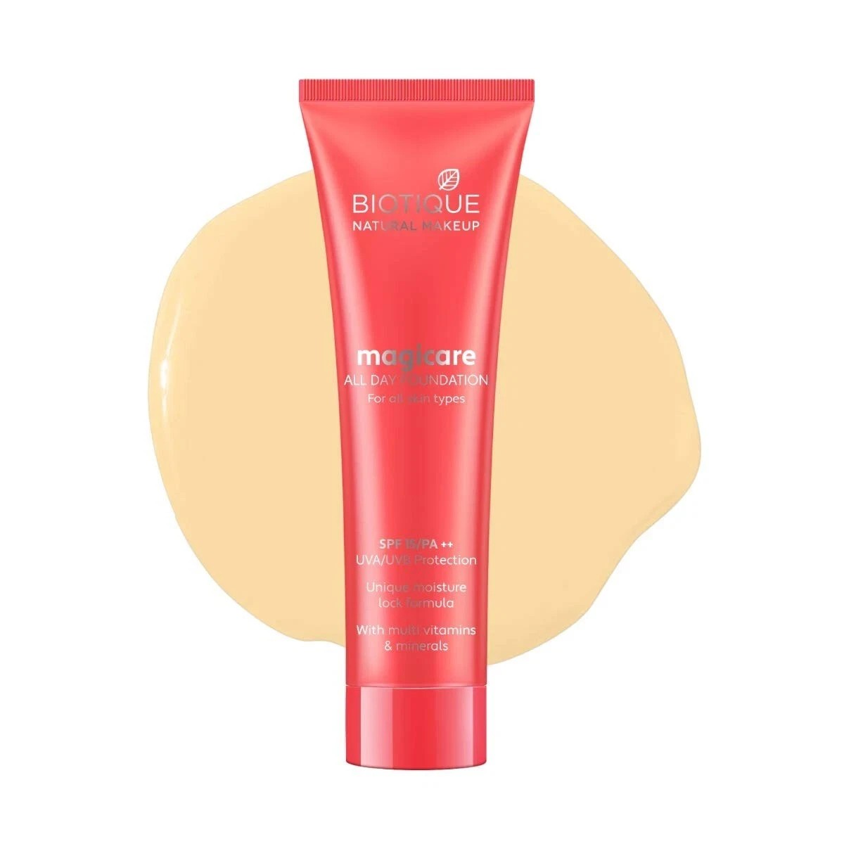 Biotique Natural Makeup Magicare Acne Prone Shade Nude, SPF 15 PA ++ 30ml