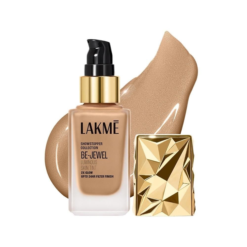 LAKME Be-Jewel Luminous Skin Tint, 25ml, for Radiant, for Women-Cool Walnut