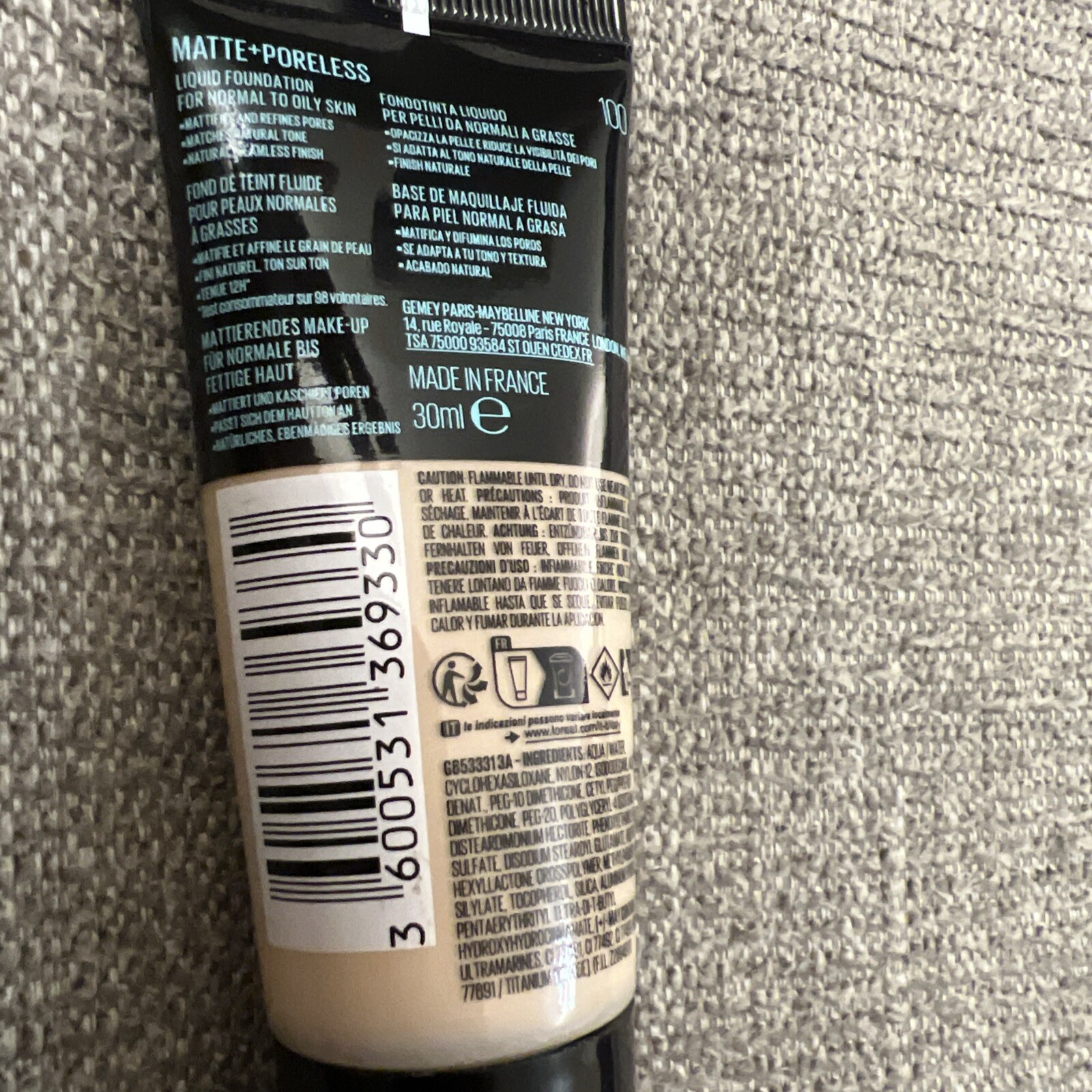 MAYBELLINE Fit Me! Matte + Poreless Normal to Oily Skin Foundation 30ml *NEW*