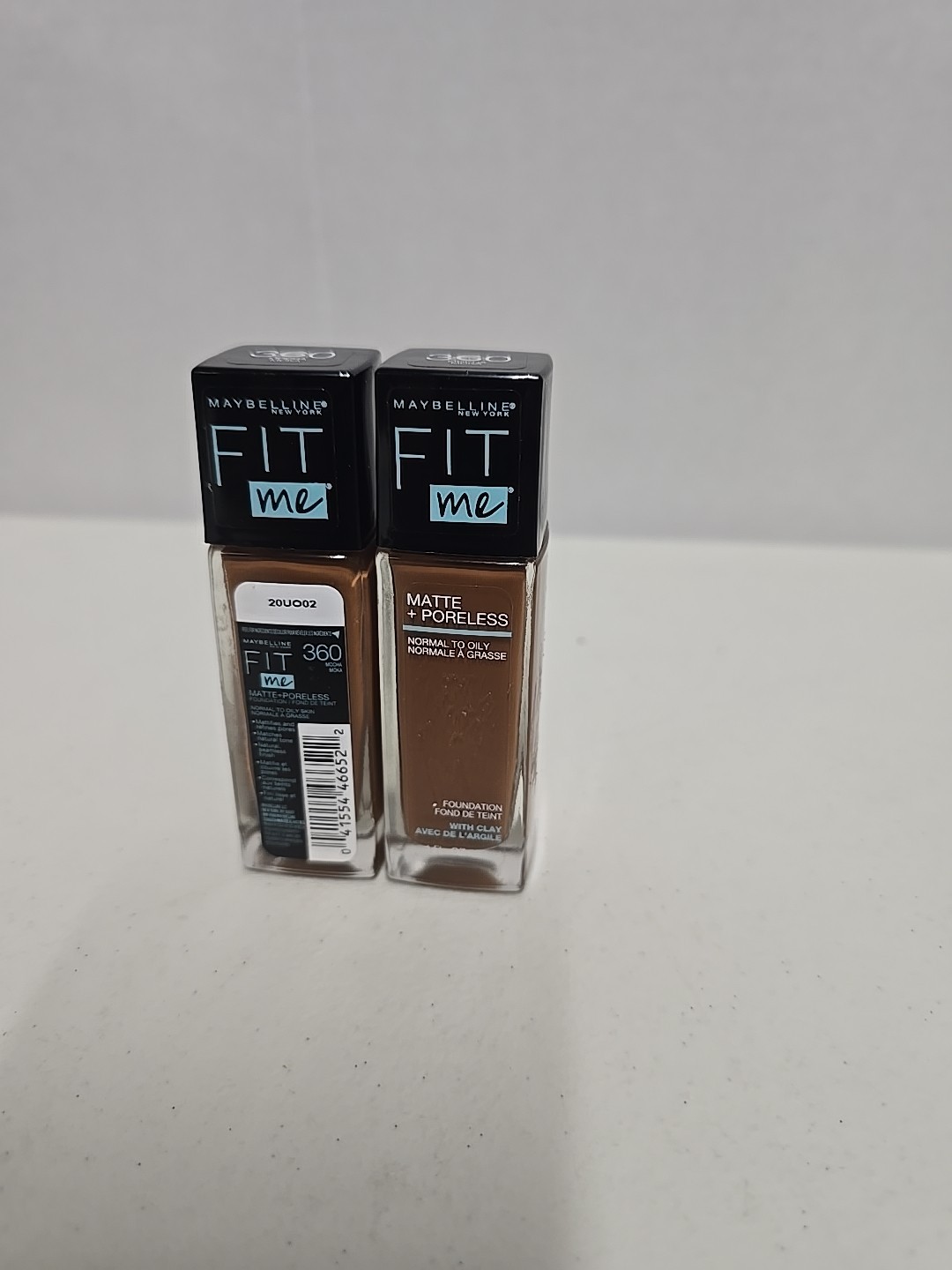 (2)MAYBELLINE Fit Me Foundation Matte + Poreless Latte 358 normal to oily skin