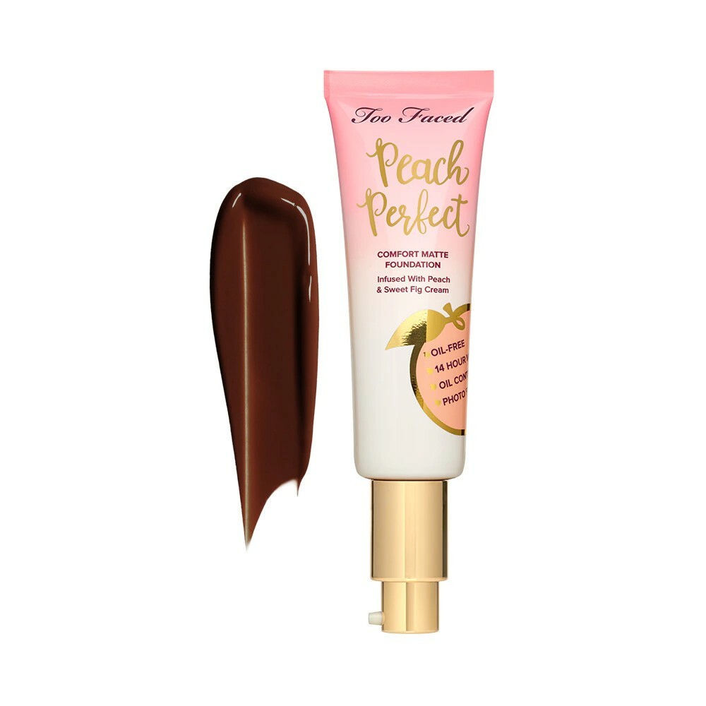 Too Faced Peach Perfect Comfort Matte Foundation – Ganache – 1.6 oz – New In Box