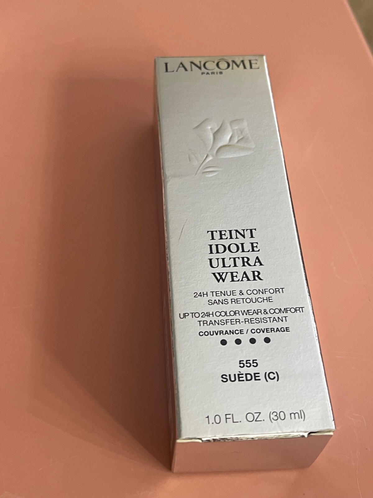 LANCOME Teint Idole Ultra Wear 24HR transfer-resistant foundation -555 SUEDE (C)