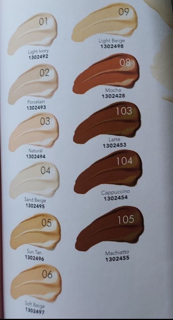 103 Latte, Farmasi Stay Matte Foundation Liquid Makeup , 1OZ