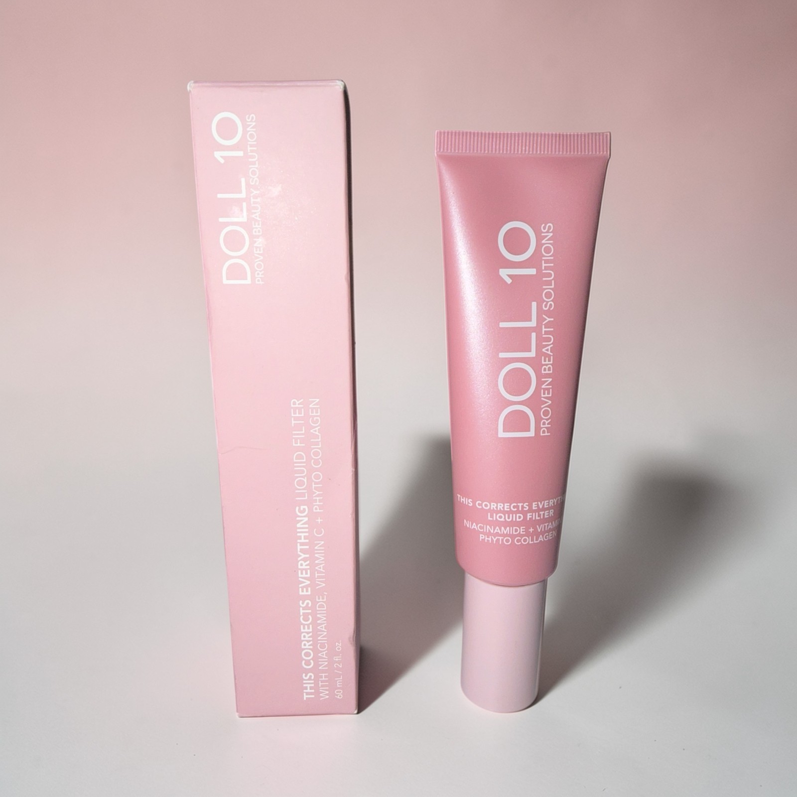 NIB~ Doll 10 LIQUID FILTER This Corrects Everything LIGHT Foundation Niacinamide