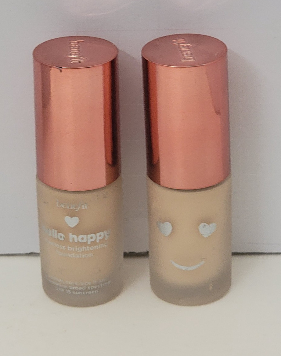 BENEFIT Hello Happy Flawless Medium Coverage Liquid Foundation 0.33 oz Shade 1