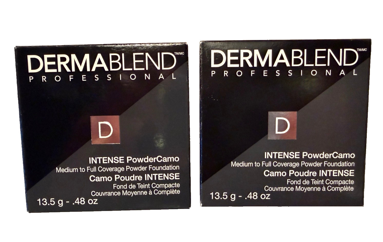 (Lot of 2) Dermablend Intense Powder Camo Med to Full Coverage Foundation Honey