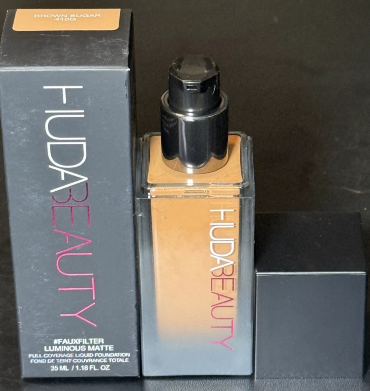 Huda Beauty FauxFilter Luminous Matte Liquid Foundation ~ BROWN SUGAR 410G ~ NIB