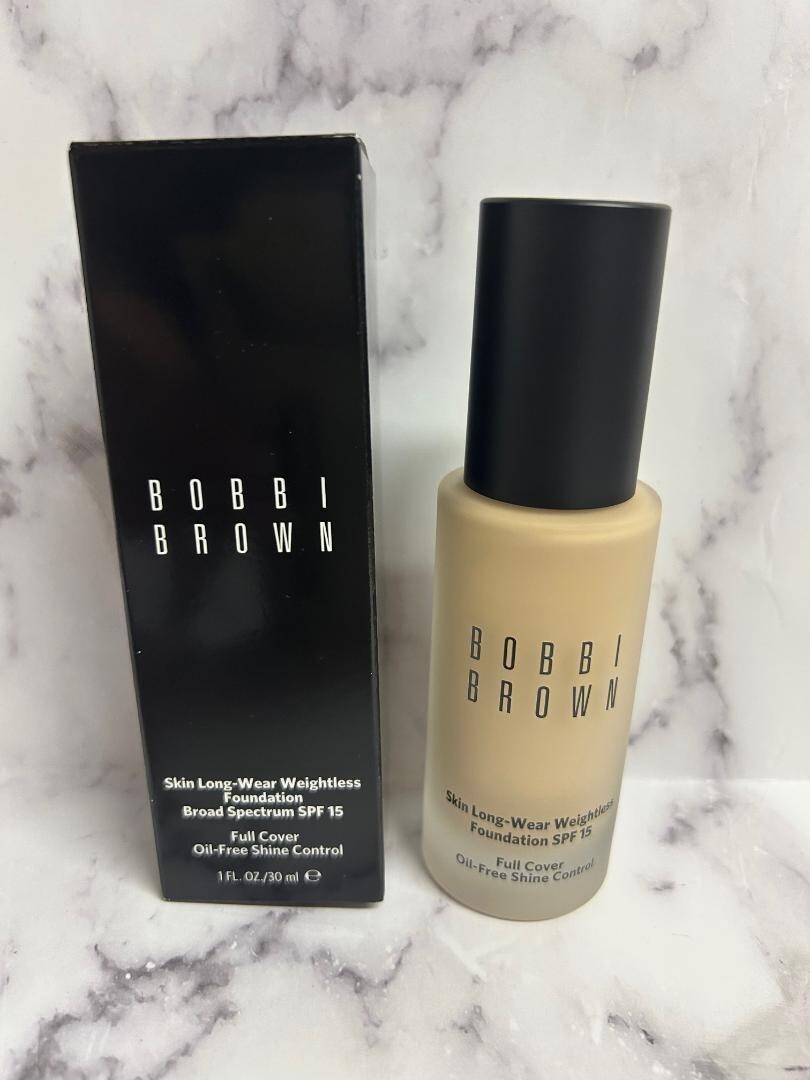 Bobbi Brown Skin Long-Wear Weightless Foundation SPF15 N-012 PORCELAIN 1.0ozNWB