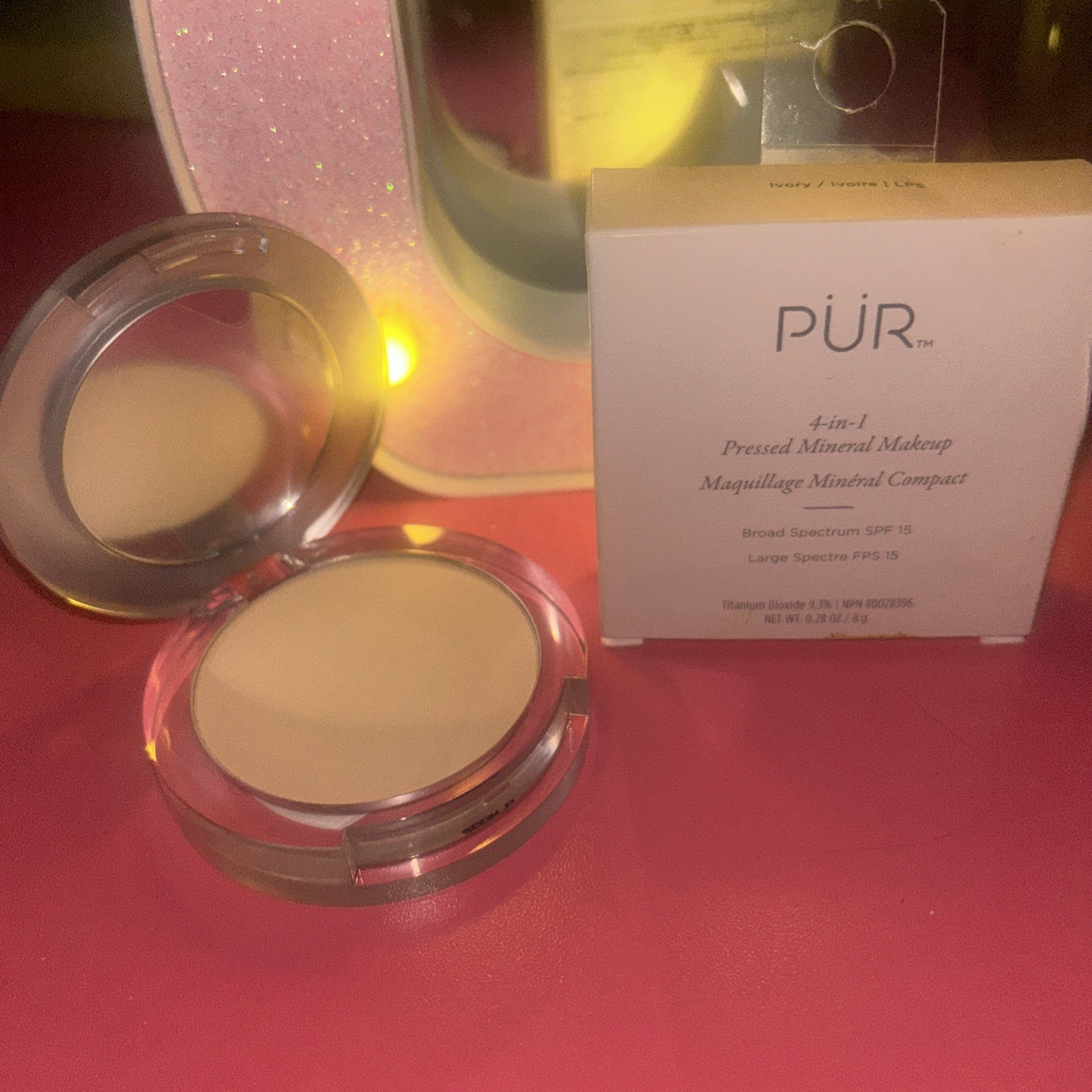 PUR Ivory 4-In-1 Pressed Mineral Makeup SPF 15 Compact Powder Foundation EXP 28