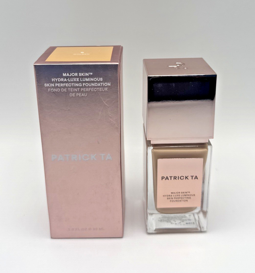 PATRICK TA Major Skin Hydra-Luxe Luminous Perfecting Foundation ~ 8 GOLDEN