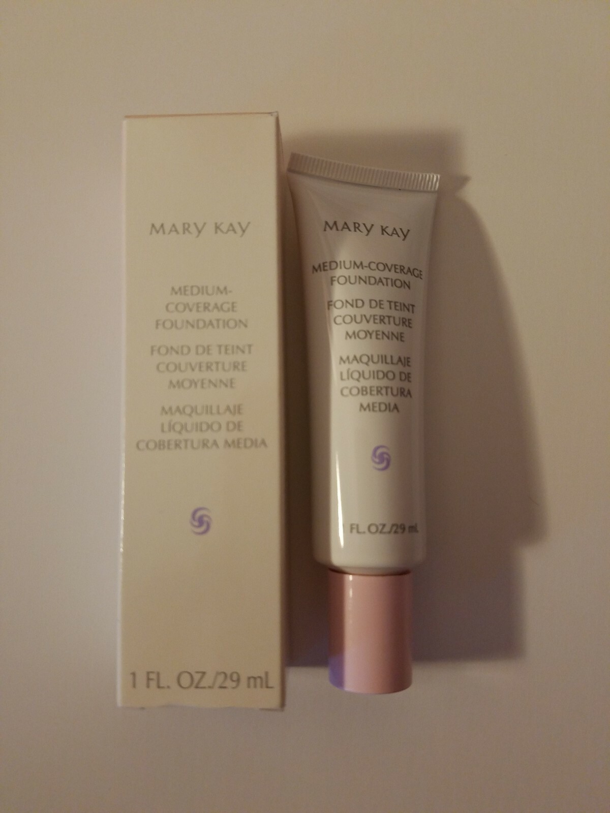 MARY KAY MEDIUM COVERAGE FOUNDATION PINK CAP OR GRAY OR WIDE GRAY