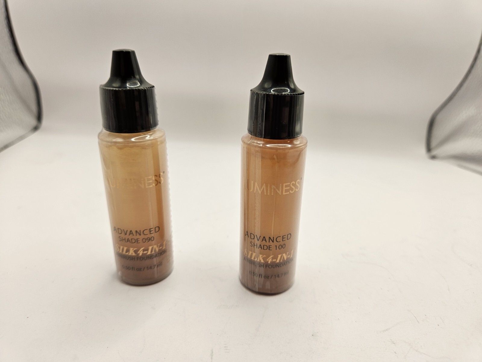 LUMINESS Advanced (Shade 090 And 100) Silk 4-in-1 Airbrush Foundation 0.5 fl. oz