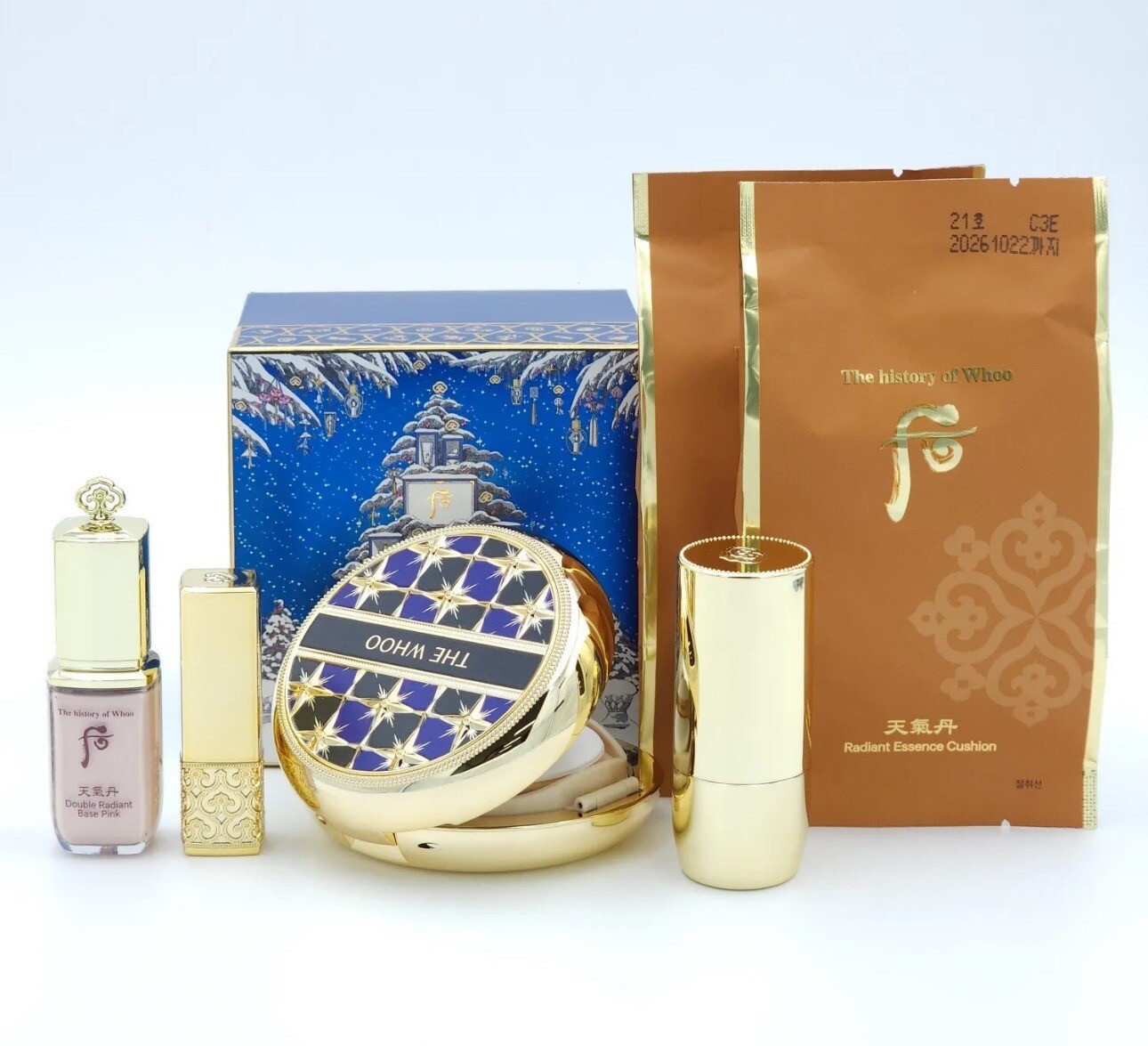 The Whoo Cheongidan Radiant Essence Cushion #21 Holiday Special Set