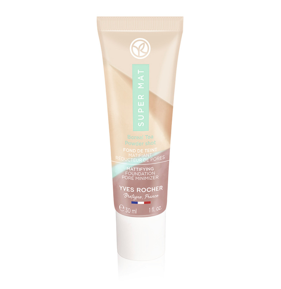 YVES ROCHER COULEURS NATURE SUPER MAT MATTIFYING FOUNDATION # BEIGE 150-30ml NEW