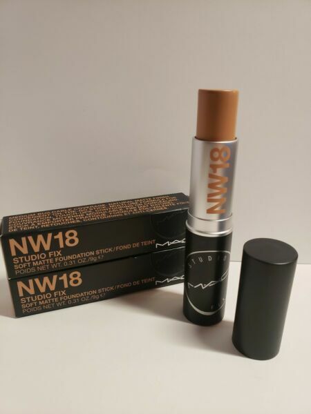 MAC Studio Fix Soft Matte Foundation Stick Shade NW18 Full Size .31oz / 9g