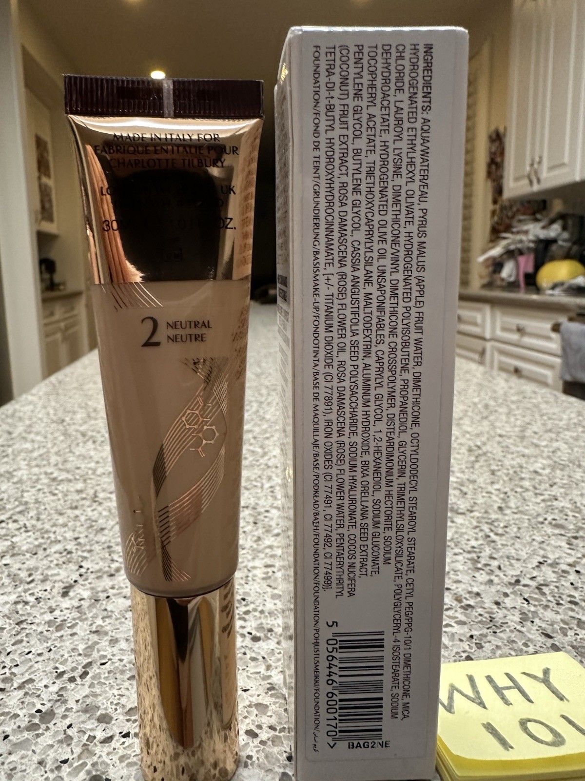 Charlotte Tilbury Beautiful Skin Foundation #2 NEUTRAL 1oz/30mL FULL SZ SEAL $49