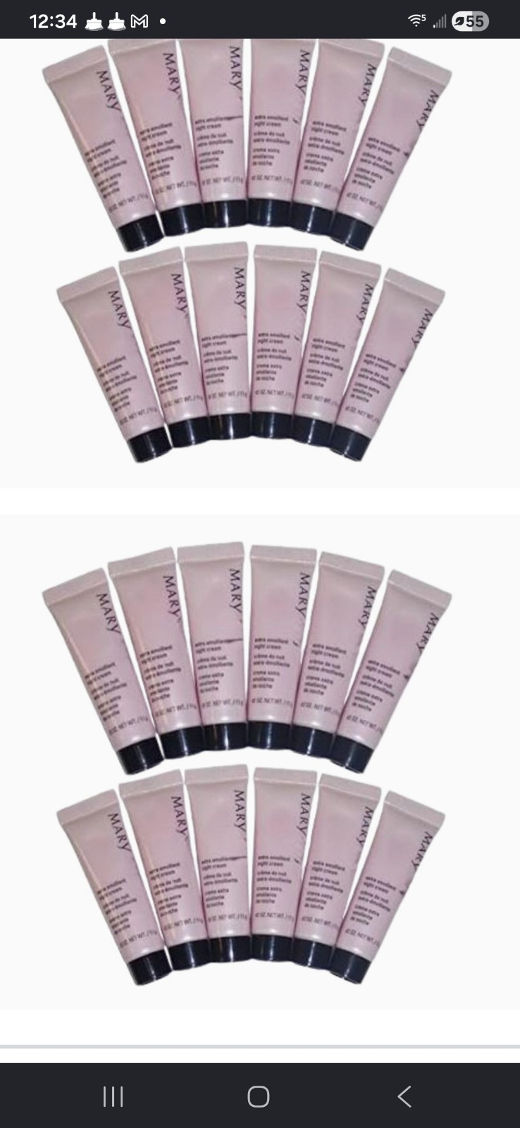 Mary Kay Extra Emollient Night Cream TubesProduct: Mary Kay Extra Emollient Nig