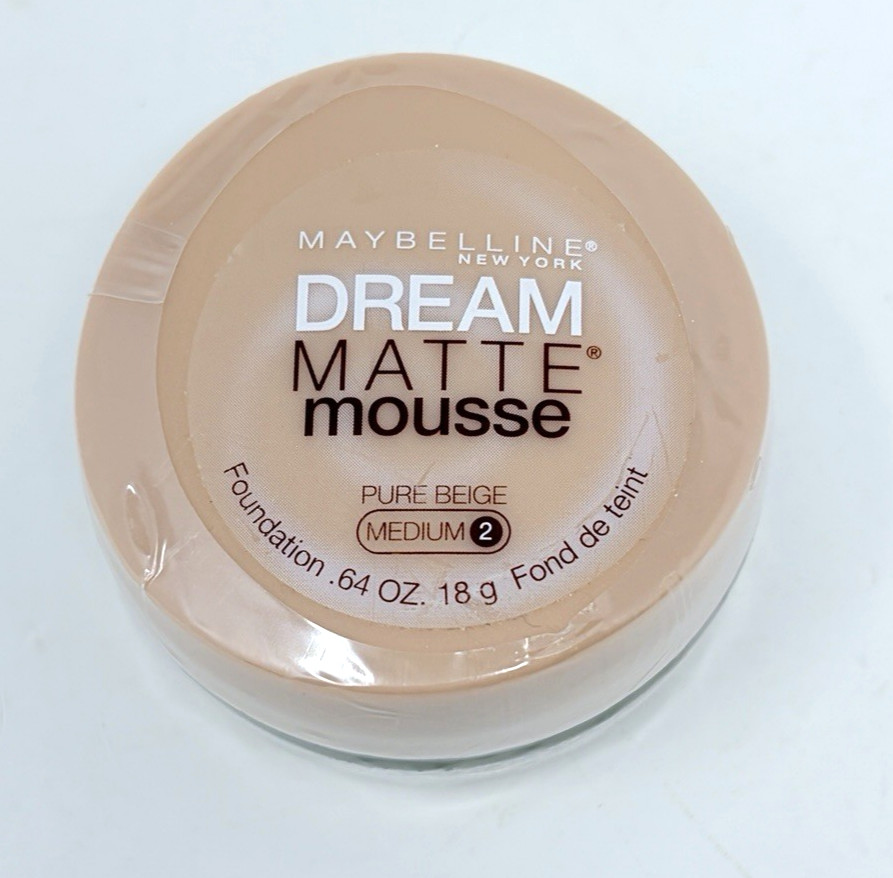 Maybelline Dream Matte Mousse Pure Beige Medium 2 .64oz Foundation