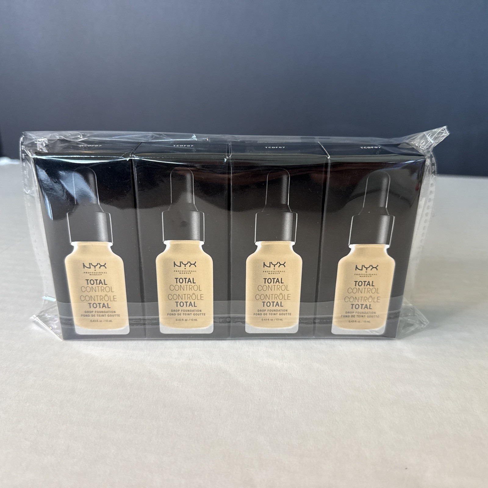 NYX Professional Makeup Total Control Drop Foundation Lot Of 4 NIB Sealed TCDF07