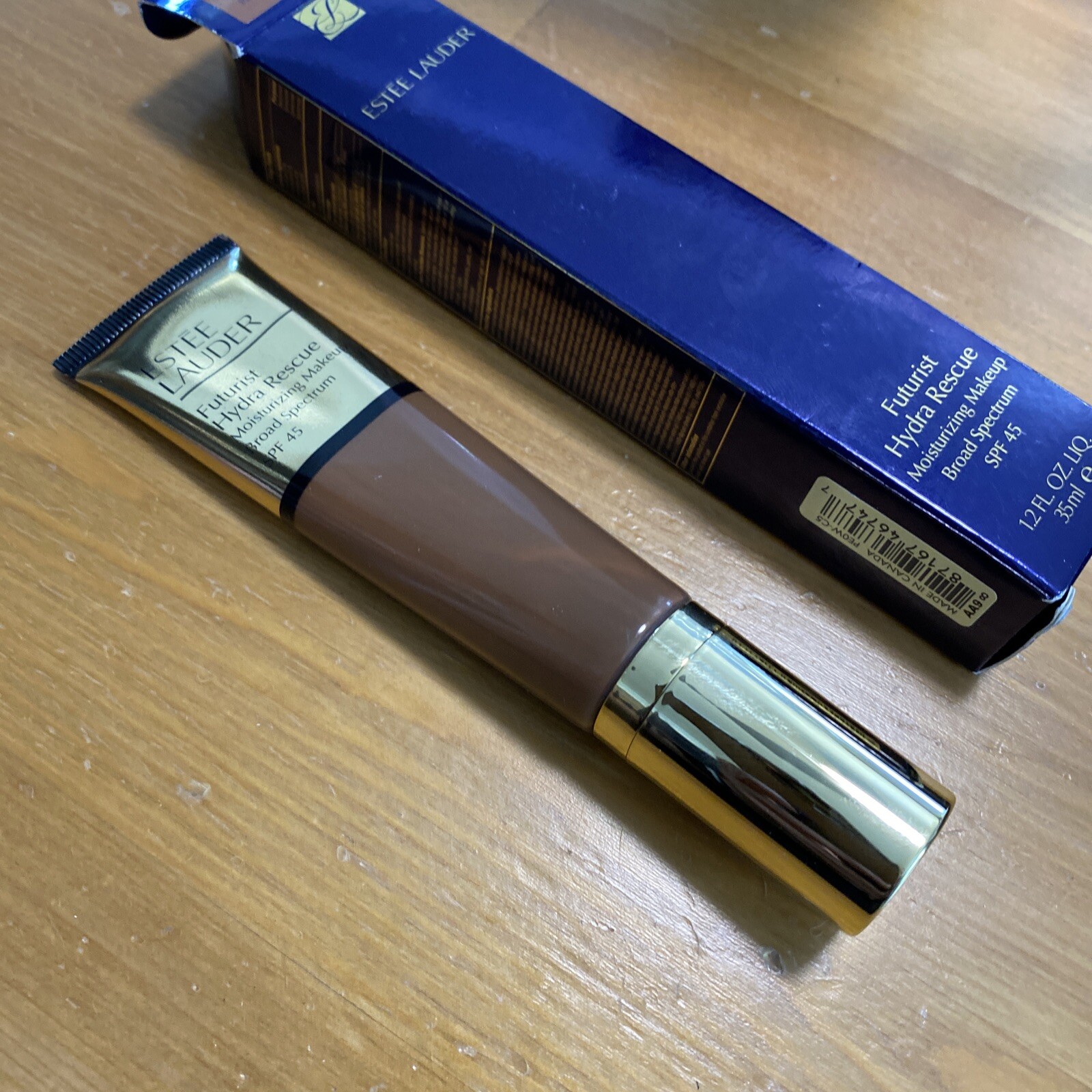 Estee Lauder Futurist Hydra Rescue Moisturizing Makeup 7N2 Rich Amber