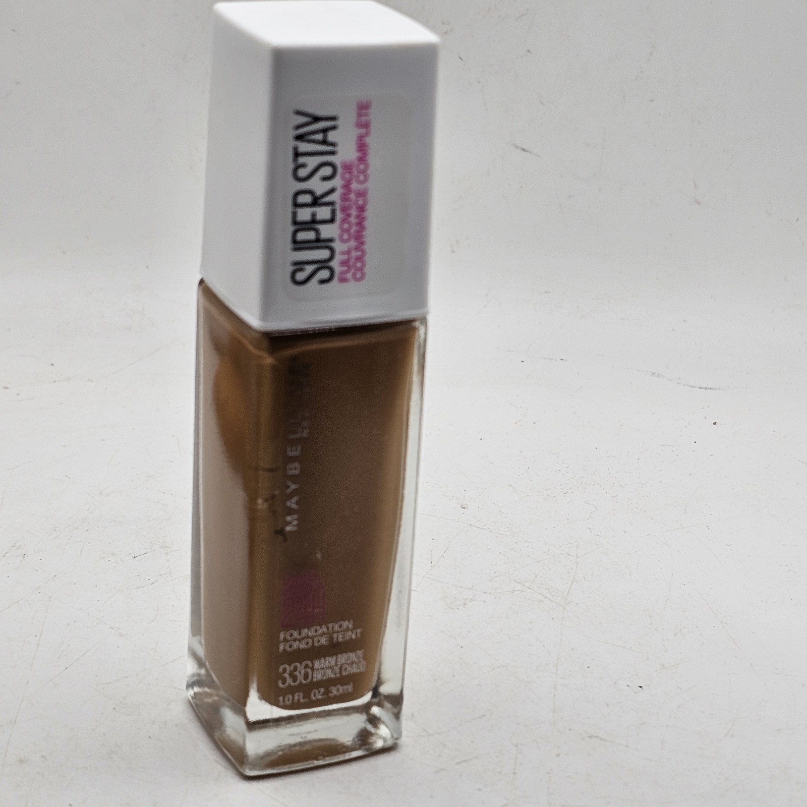 Maybelline SuperStay Full Coverage 24hr Foundation 336 Warm Bronze 1oz New