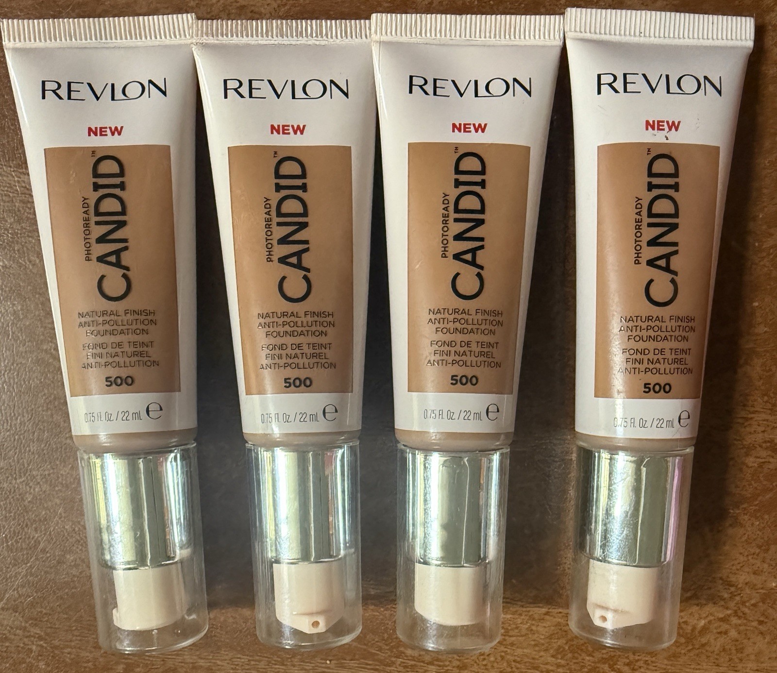 Revlon PhotoReady Candid Foundation Color #500 Almond .75 Fl Oz Lot Of 4