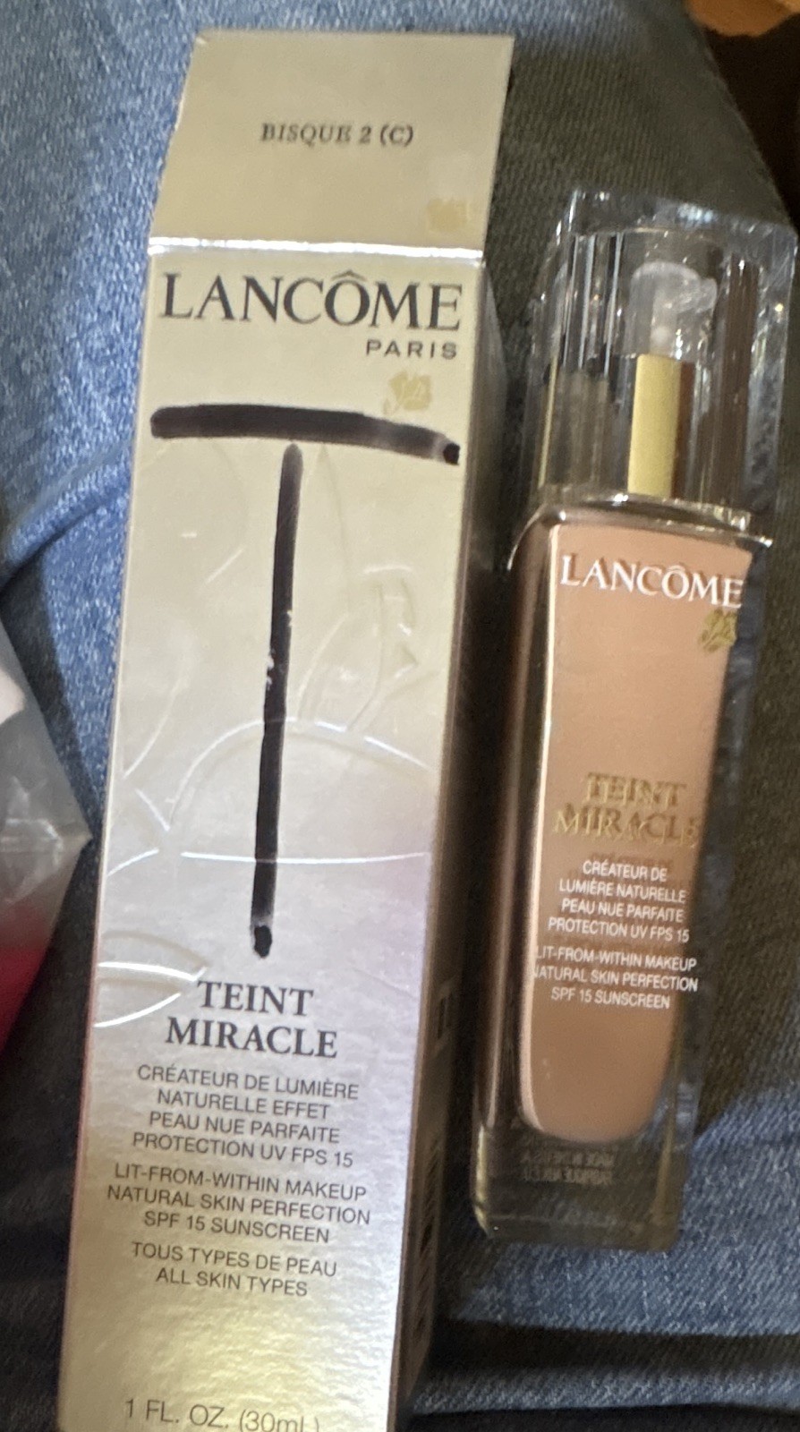 Lancôme Teint Miracle Liquid Foundation Bisque 2 (C) SPF 15 1 fl oz
