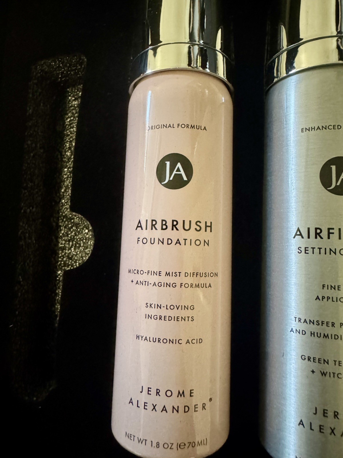 Jerome Alexander MagicMinerals Airbrush Foundation Makeup Set 4pc Spray Warm Med