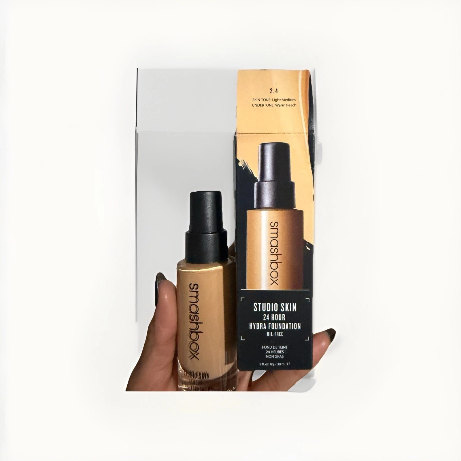 Smashbox Studio Skin 15 Hour Wear Foundation 2.4 NEUTRAL BEIGE 1oz Oil Free NIB