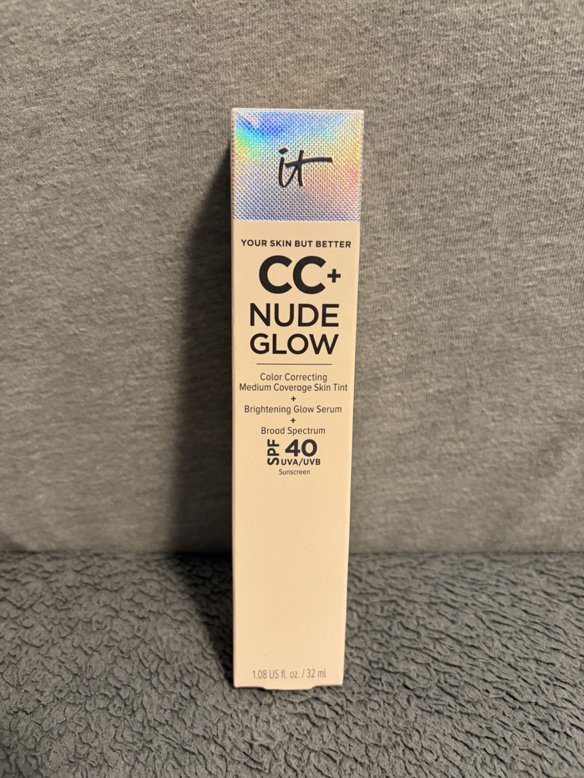 IT Cosmetics CC+ Nude Glow Lightweight Foundation W SPF 40 1.08 Oz New Exp 2025