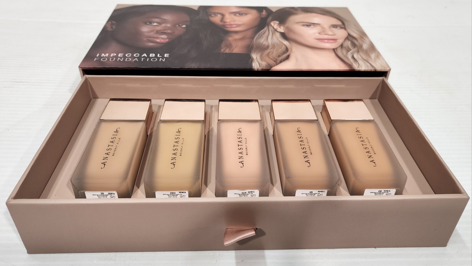 Anastasia Beverly Hills Impeccable Foundation 3N 3WO 3CR 4N 4W – 5 Pack Set