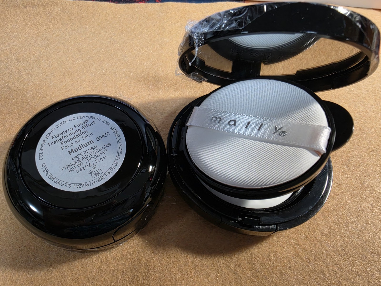 Mally Transforming Effect Foundation (0.42oz / 12g | Tan) NEW; Lot Of 2