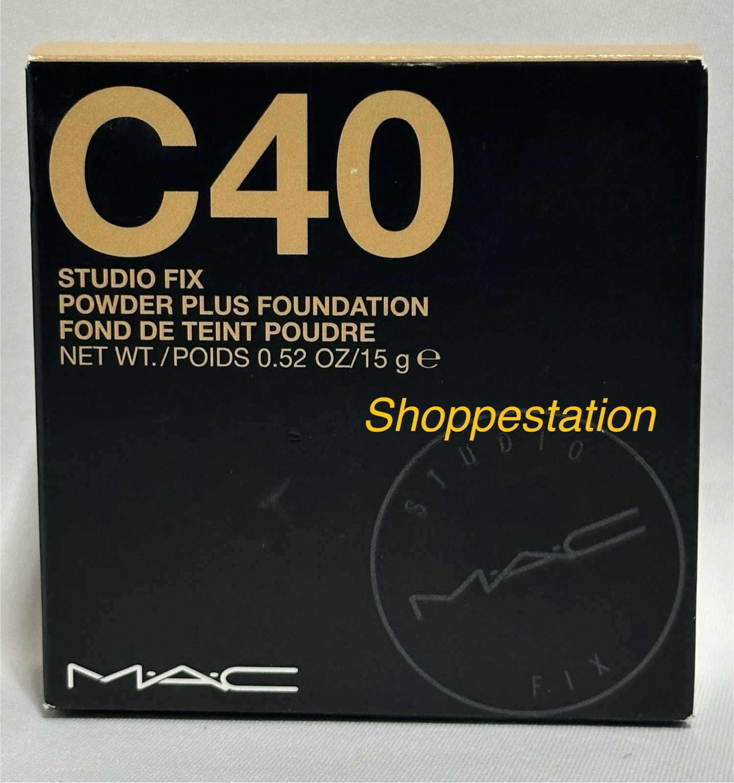 MAC Studio Fix Powder Plus Foundation Shade C40 Full Size 15g Original Formula