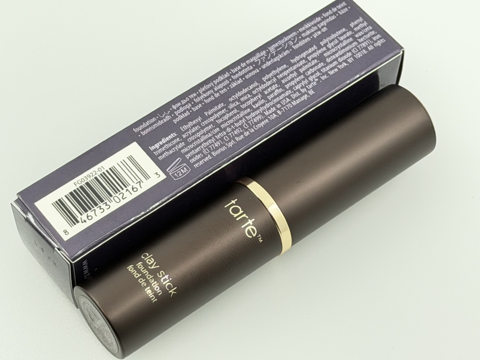 Tarte Clay Stick Foundation – Fair Beige – Full Size 9g / 0.32oz – New Authentic