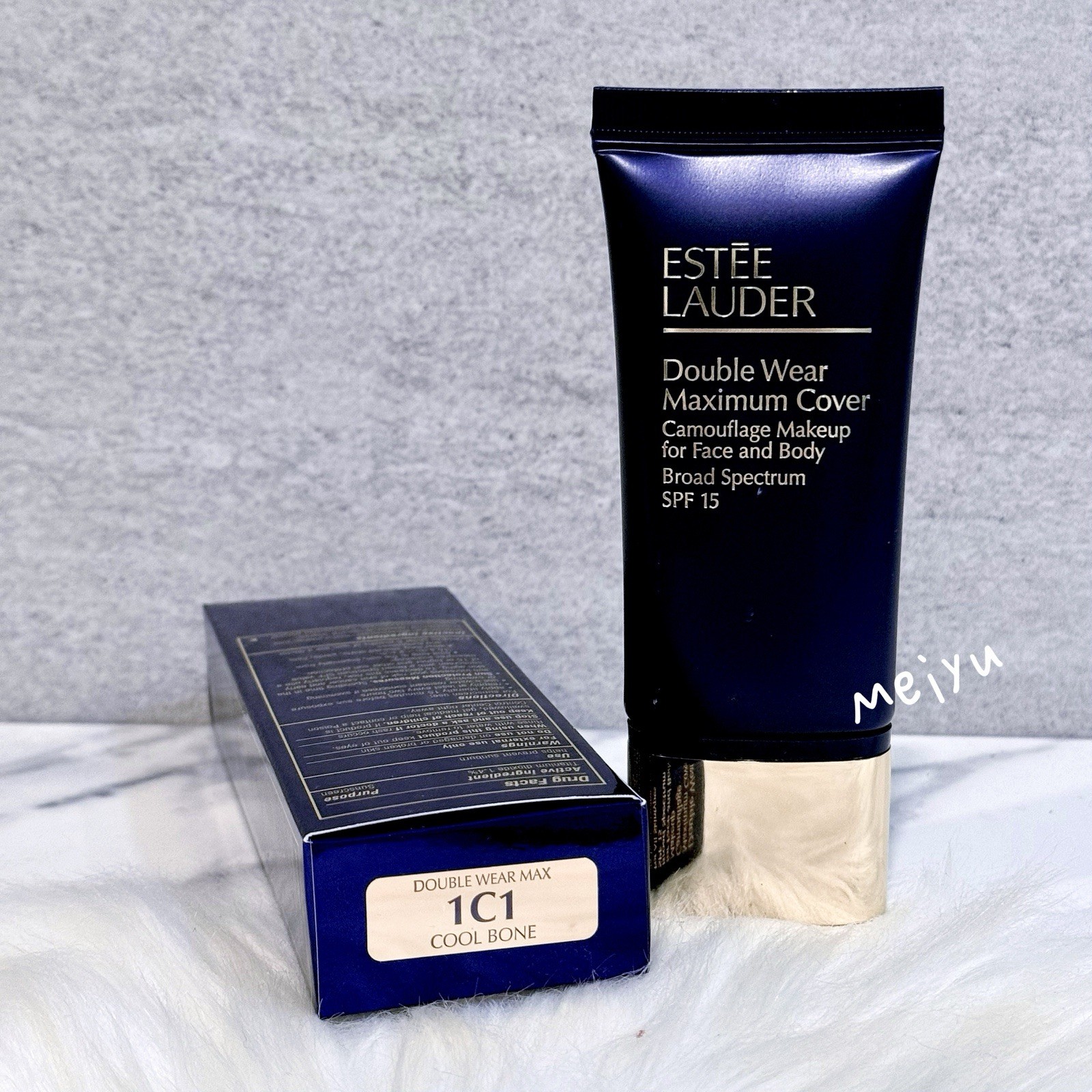 ~1C1 Cool Bone~Estee Lauder Double Wear Maximum Cover Camouflage Makeup SPF15