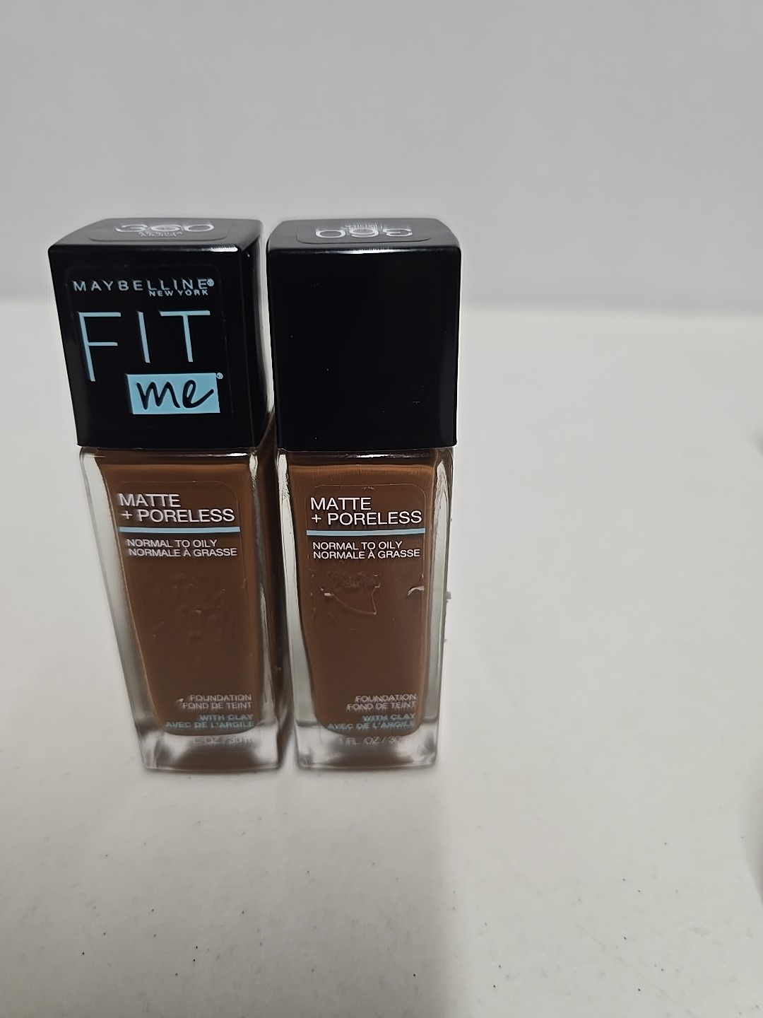 (2)MAYBELLINE Fit Me Foundation Matte + Poreless Latte 358 normal to oily skin