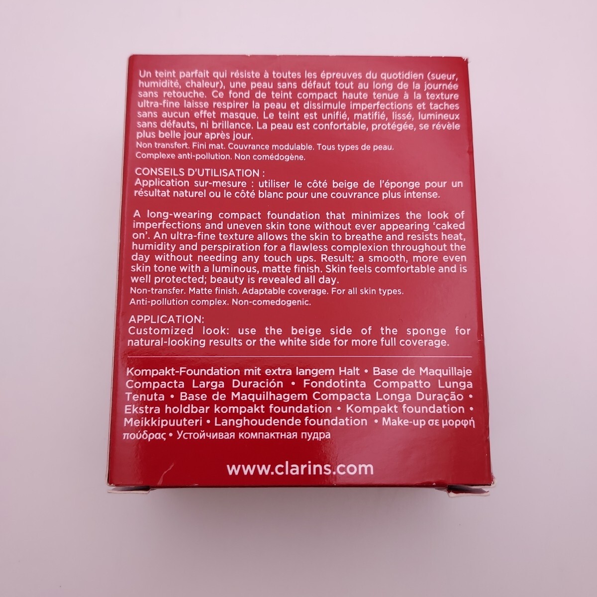 Clarins Everlasting Compact Foundation .3oz 118 SIENNA