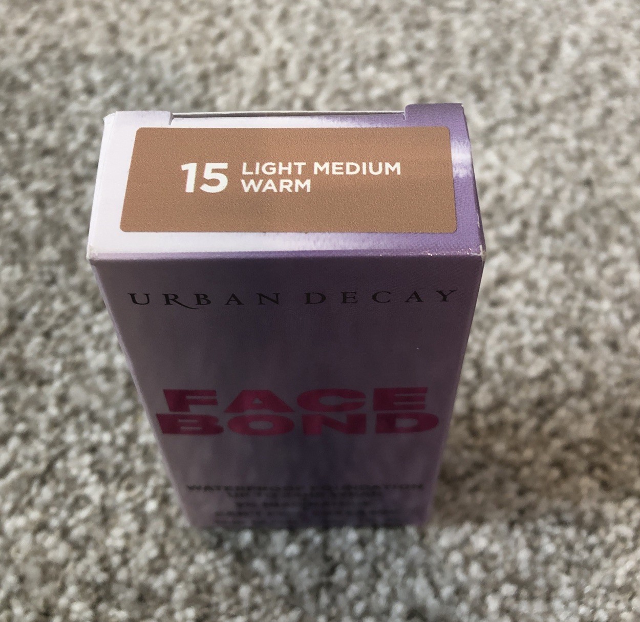 Urban Decay Face Bond – 15 Light Medium Warm – Waterproof Foundation – 1 floz