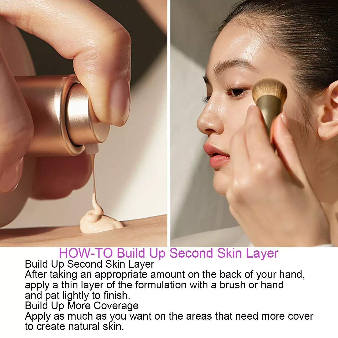 Hince Second Skin Foundation 40ml / SPF30 PA++ 7colors K-Beauty