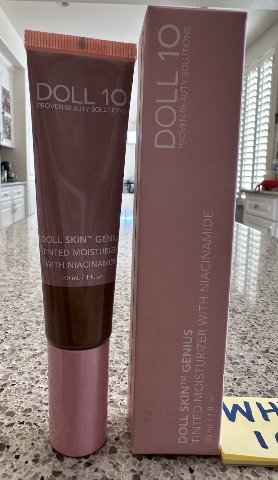 DOLL 10 SKIN GENIUS TINTED MOISTURIZER #5 DARK Niacinamide 1oz/30mL FULL $44