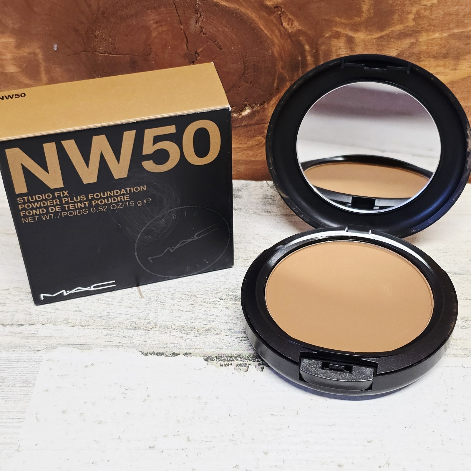 MAC Studio Fix Powder Plus Foundation – NW 50 – 0.52 oz / 15 g- AUTHENTIC A24