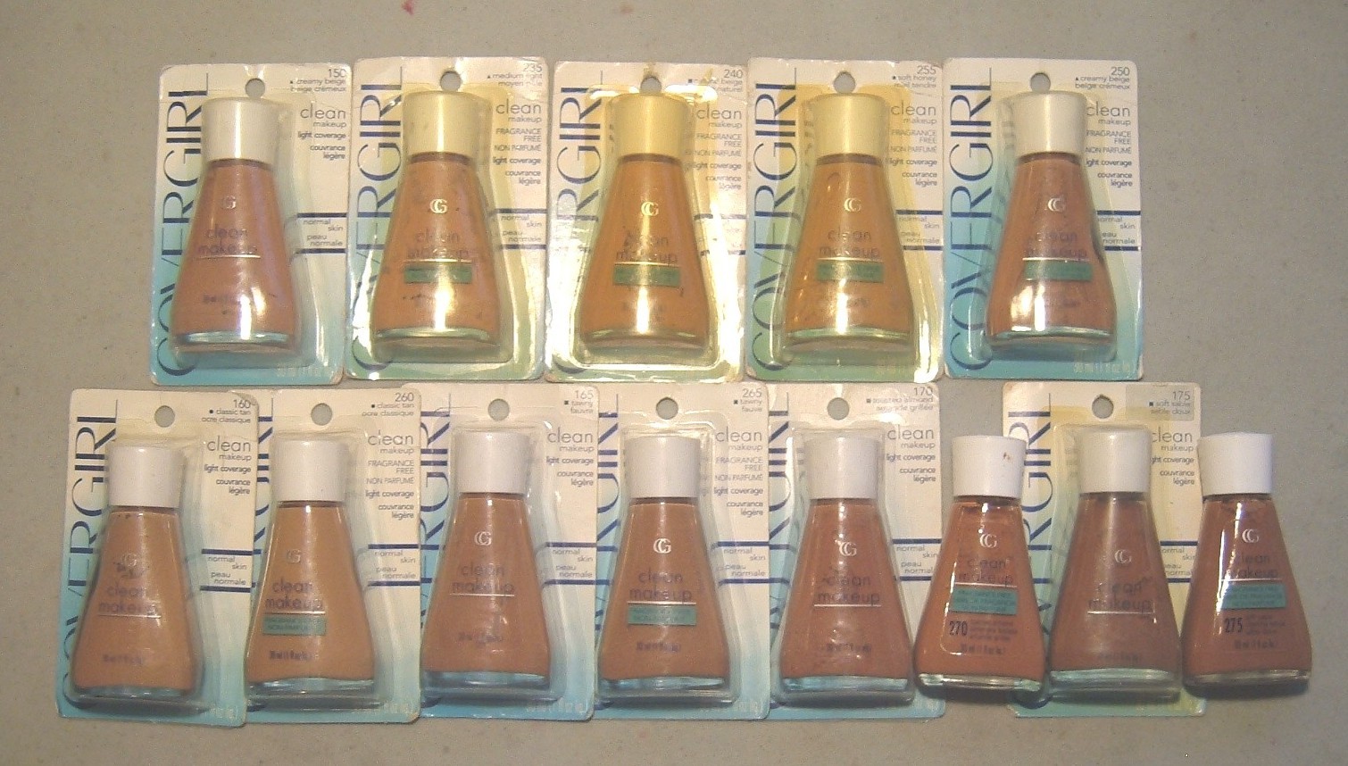 COVER GIRL CLEAN MAKEUP 100s normal, 200s fragrance free..select color from list