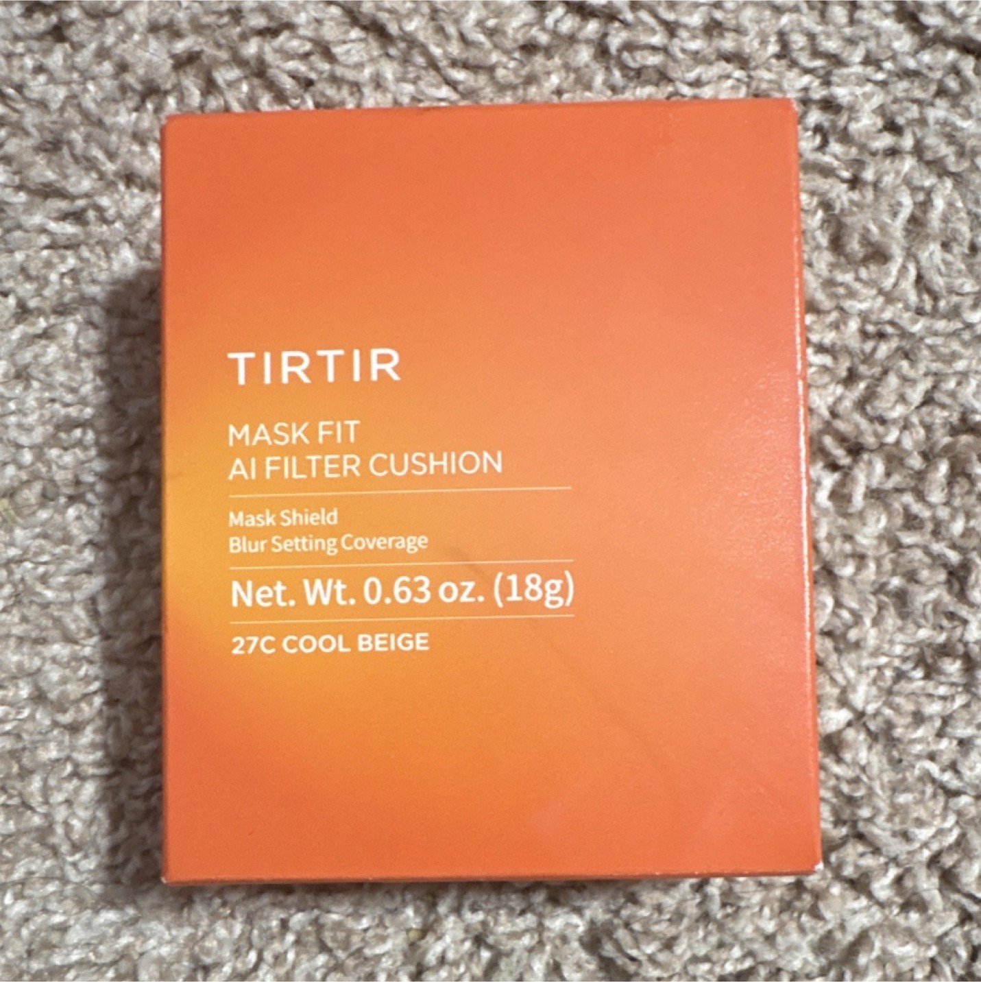 TIRTIR Mask Fit AI Filter Cushion Foundation 27C Cool Beige 0.63oz viral tiktok