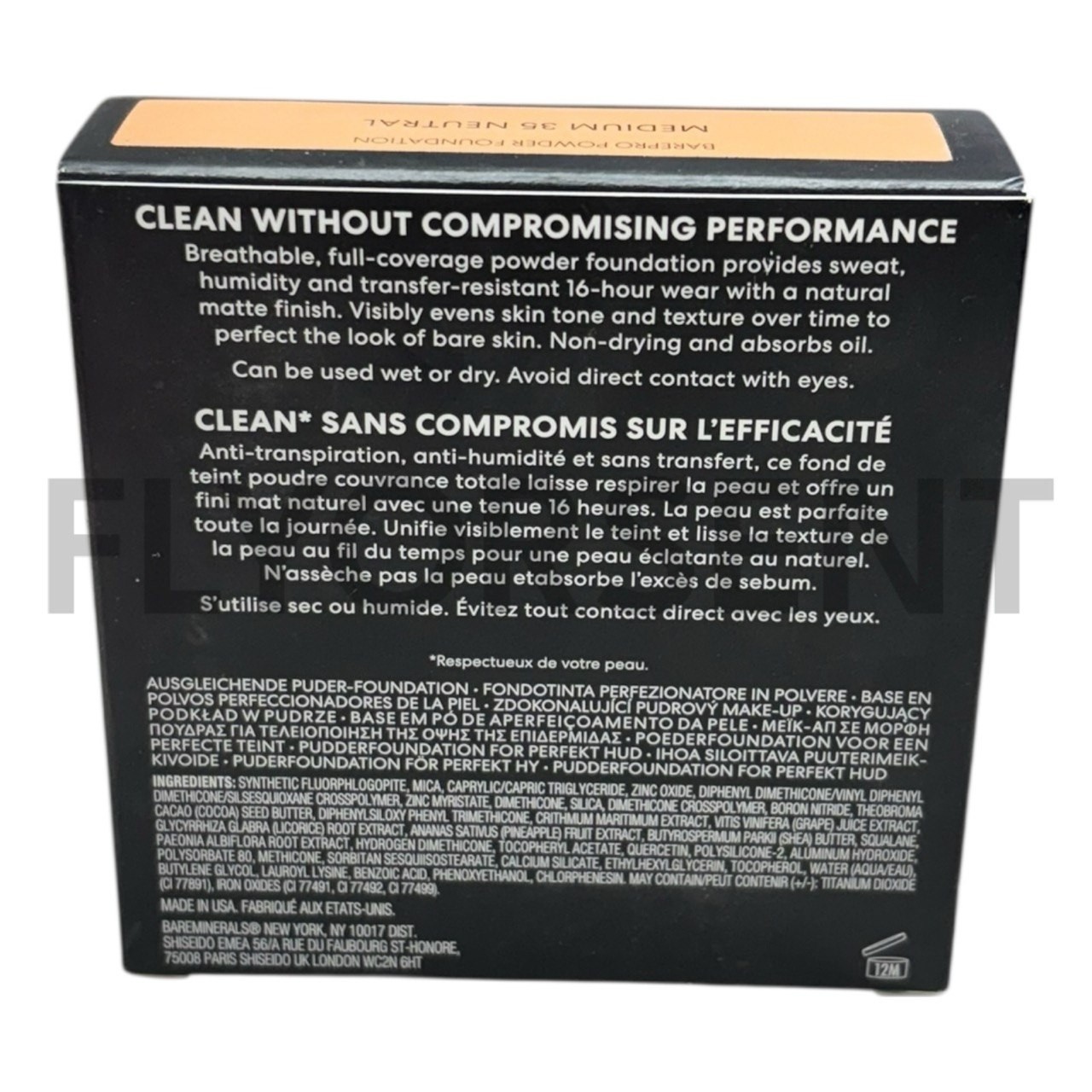 bareMinerals Barepro 16 SkinPerfecting Powder Foundation medium 35 neutral NIB