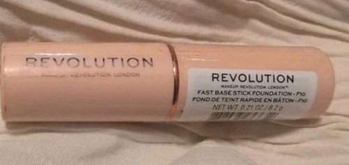 SEALED MAKEUP REVOLUTION LONDON FAST BASE STICK FOUNDATION 0.21 OZ SHADE F10