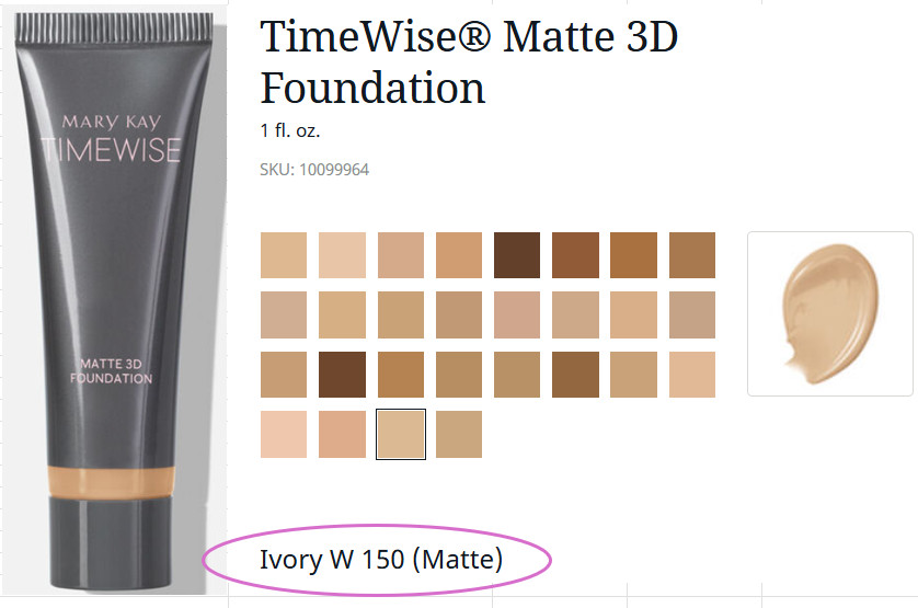 TimeWise Matte 3D Liquid Foundation – Med. to Full Coverage – 28 Color Choices